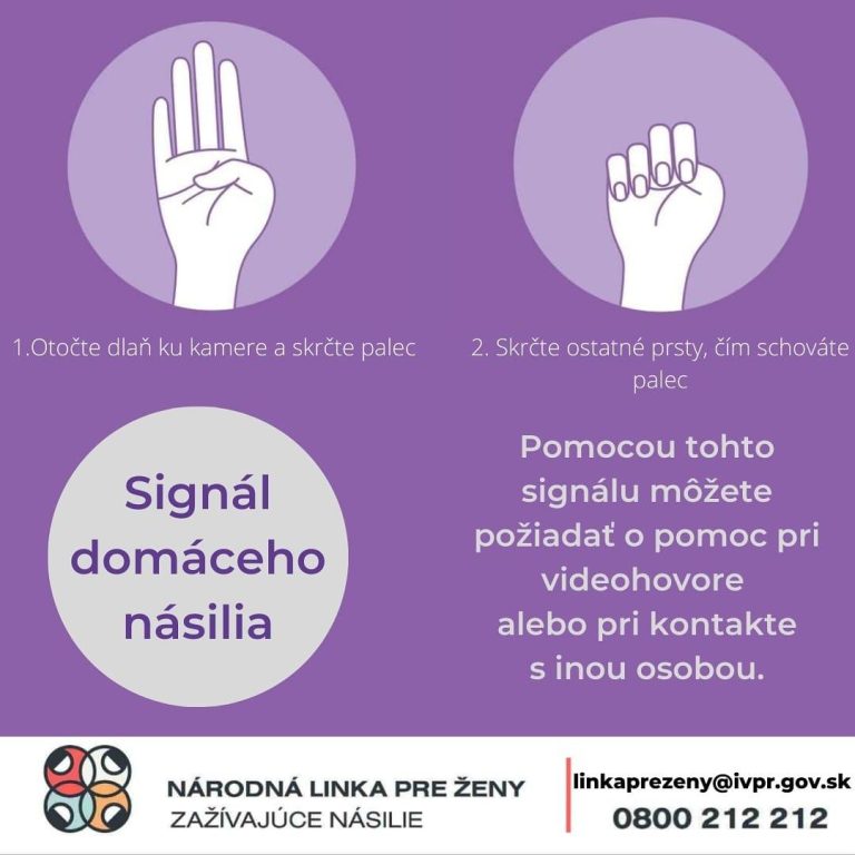 Signál pomoci – môže zachrániť život