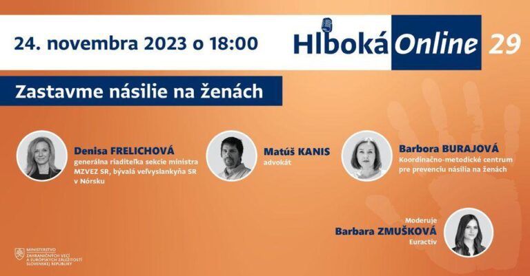 Diskusia Zastavme násilie na ženách naživo už tento piatok!