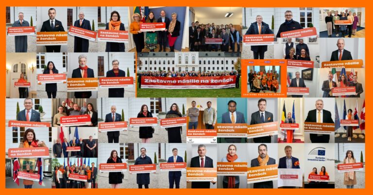 Veľvyslanci a veľvyslankyne podporujú kampaň ZASTAVME NÁSILIE NA ŽENÁCH aj tento rok