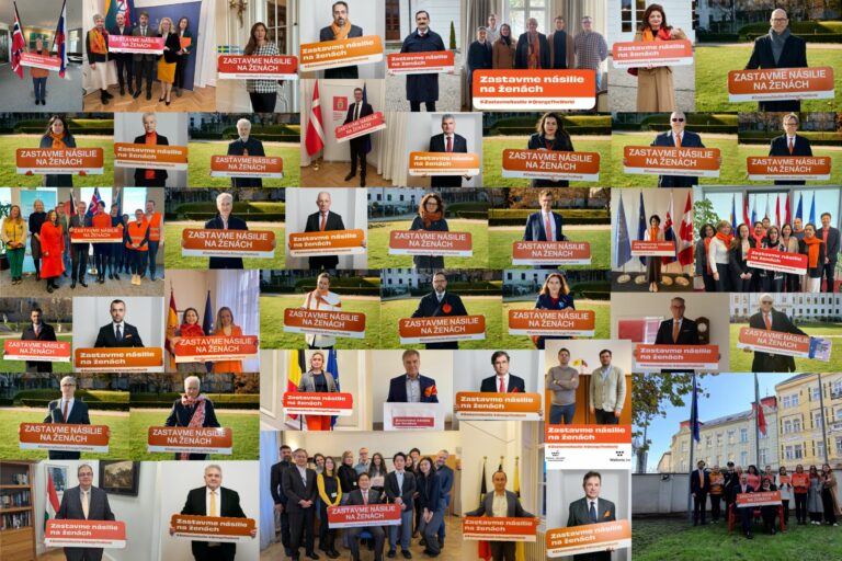Diplomatické misie podporujú kampaň ZASTAVME NÁSILIE NA ŽENÁCH aj v roku 2025